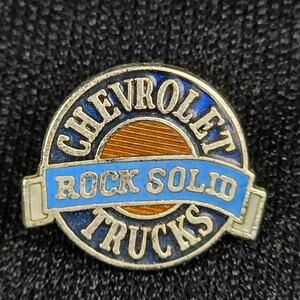 Chevrolet Rock Solid Trucks Lapel Pin Advertising Logo